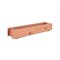 36-Inch Brown Wooden Flower Planter Box for Outdoor Garden Balcony and Home Decoration